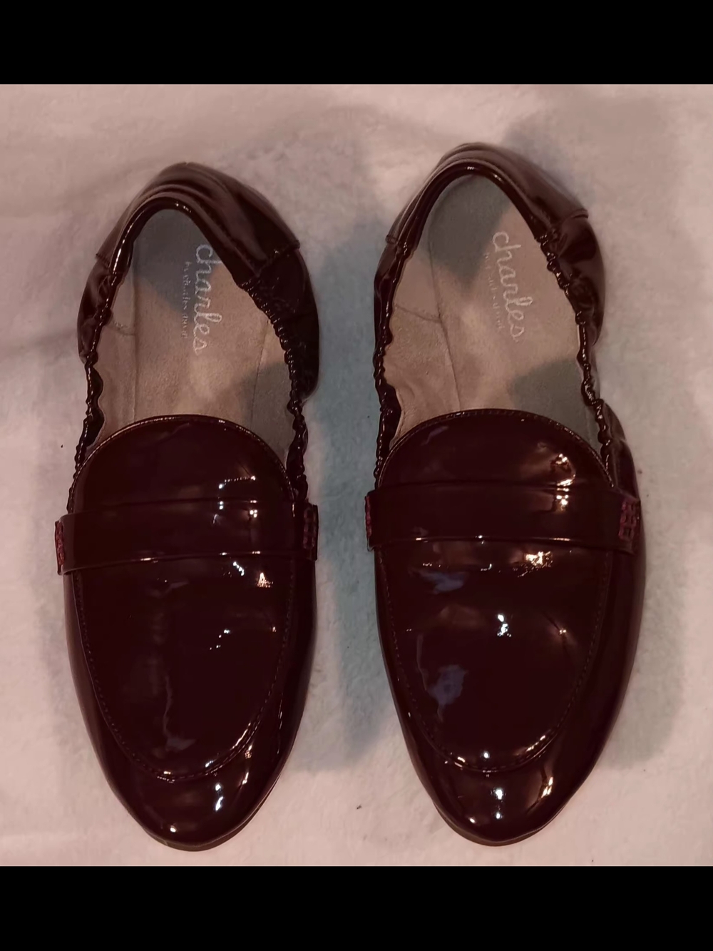 Charlies by Charlies David Women's Burgundy Patent Loafers Size 8